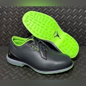 Nike Jordan ADG 5 Spikeless Golf Shoes Black Action Green Mens Size 9